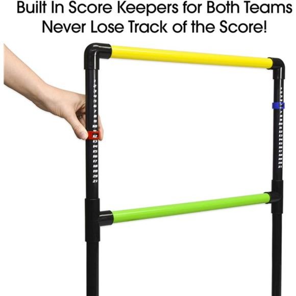 Ladder Toss Indoor & Outdoor Game Set with 6 Soft Rubber Bolo Balls and Travel - Picture 5 of 6